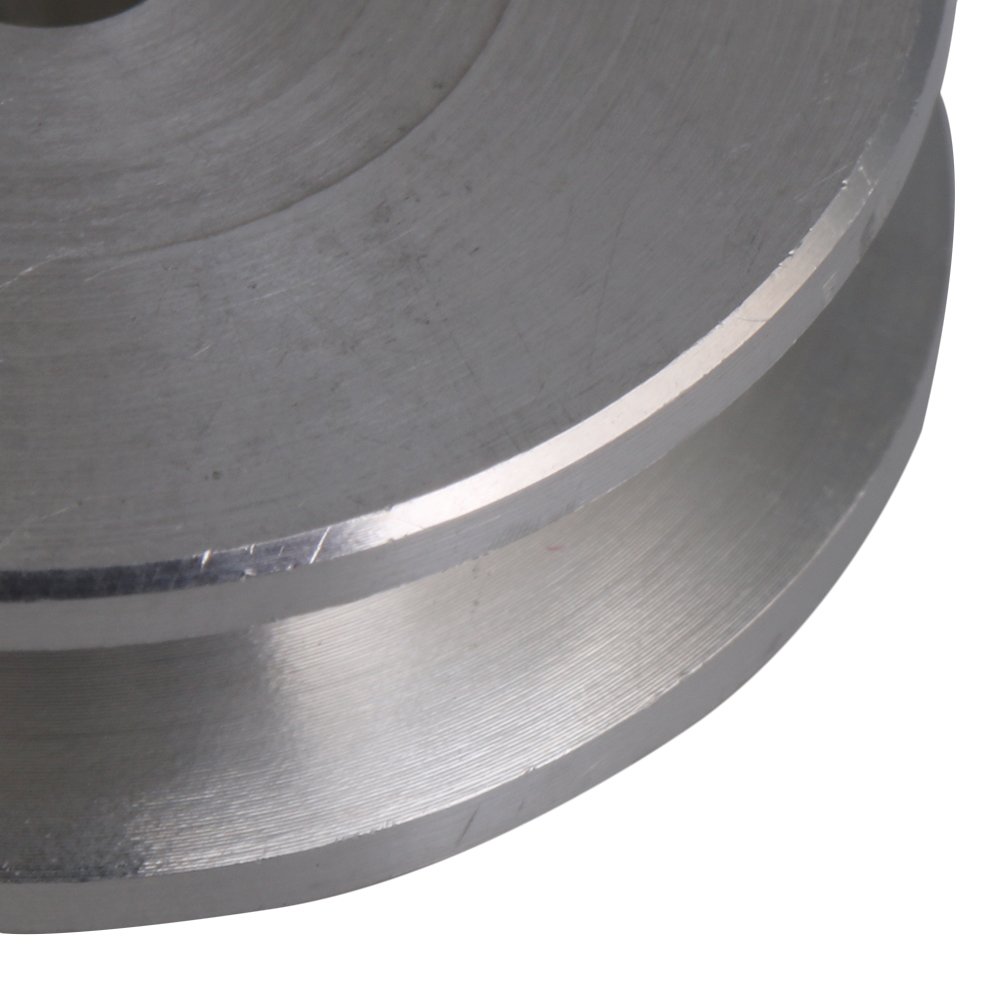 31x15x5MM Silver Aluminum Alloy Single Groove 5MM Fixed Bore Pulley for Motor Shaft 3-5MM PU Round Belt