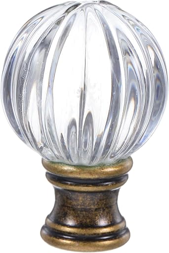 jojofuny Lamp Finials Wave Decorative Light Knob Accessory Lamp Topper Knob Replacement for Floor and Table Lamps Easy Install Home Lighting Decor 1.77 X 1.10 X 1.10 in