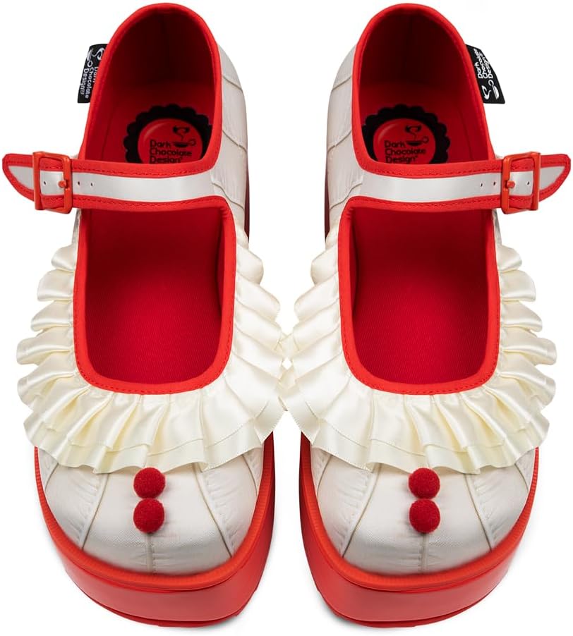 Hot Chocolate Design Whimsical Women's Platform Mary Jane Shoes