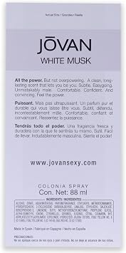 Jovan White Musk Mens Edc Spray 88ml