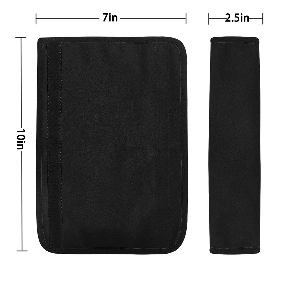 DOODLREAM Auto Gurtschoner 2 Stück - Blumen Wolf Print | Sicherheitsgurt Polster Für Kinder & Erwachsene