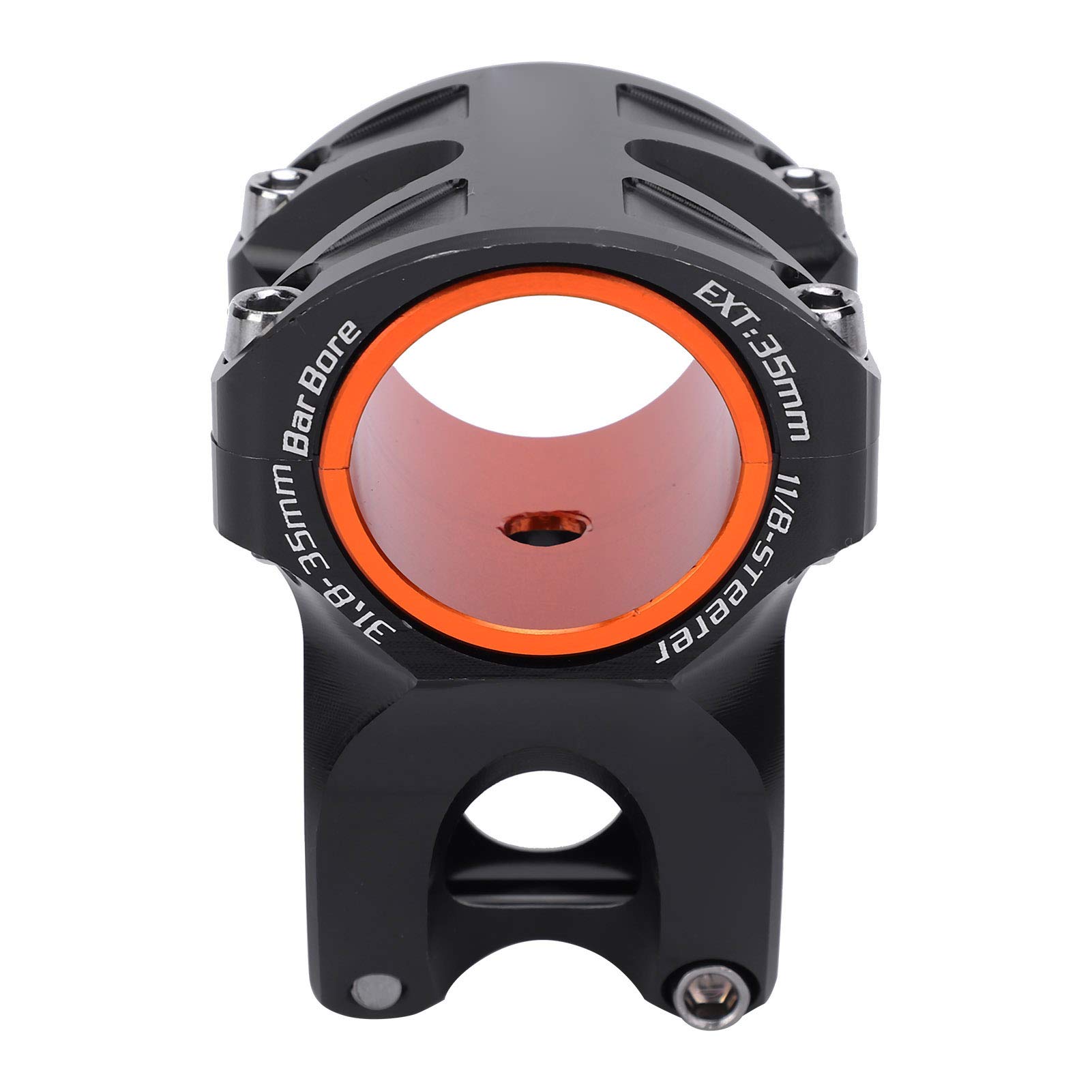 Vástago de manillar de bicicleta, aleación de aluminio universal de 35 mm Vástago de manillar de bicicleta de montaña Vástago de manillar de bicicleta(Negro)