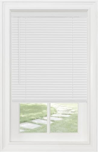 HOME DECOR GROUP Mini persianas sin cordones para ventanas, persianas de vinilo de 1 pulgada, persianas horizontales para interiores, montaje disponible en Yaxa Peru