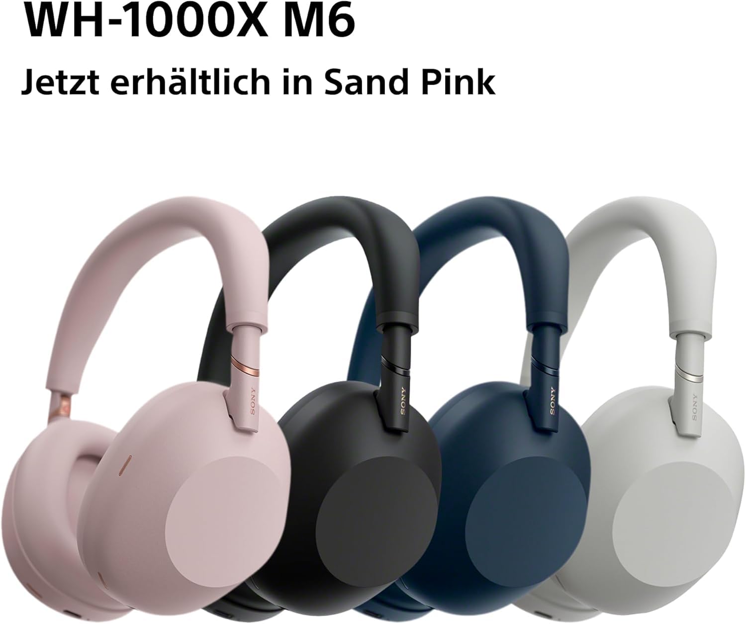 Sony WH-1000XM6 kabellose Noise Cancelling-Kopfhörer, Signature Hi-Res Sound, Bluetooth-Kopfhörer, Komfort, faltbares Design, magnetische Tragetasche, 30 Std.-Akku NC An, iOS & Android - Schwarz