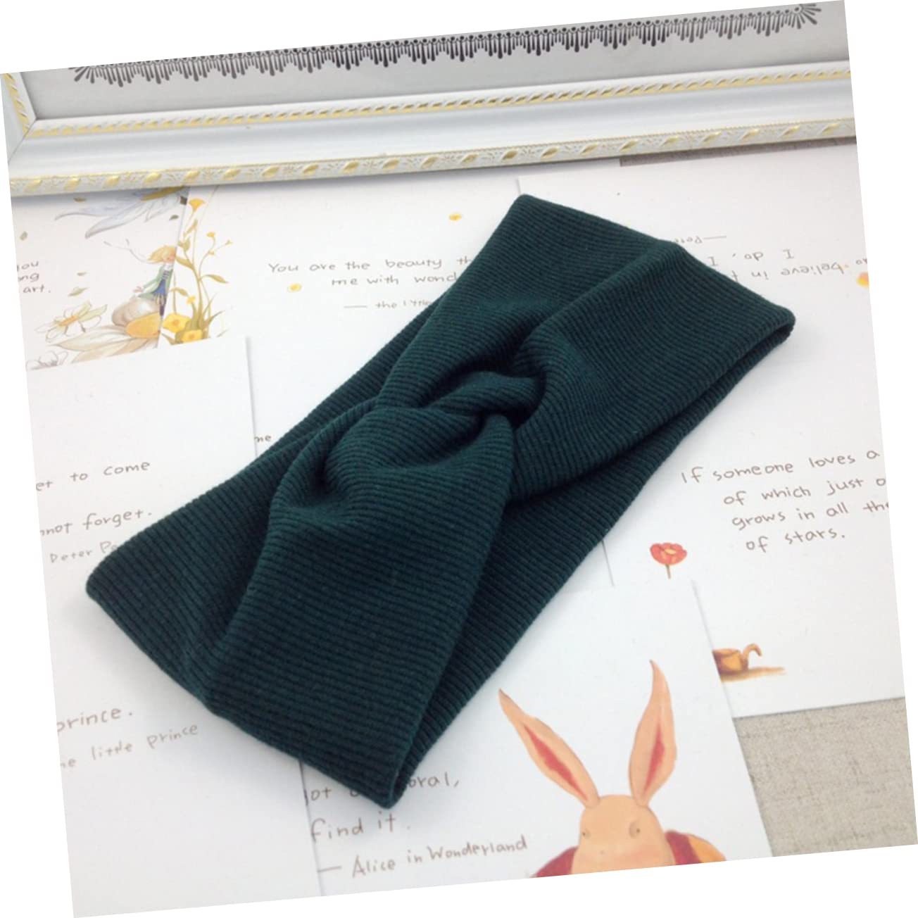 FRCOLOR 12piezas Diademas De Algodón Para Yoga Diseño Accesorios Para Cabello Verde Jengibre Beige y Rosa Diademas Elásticas Para Mujer
