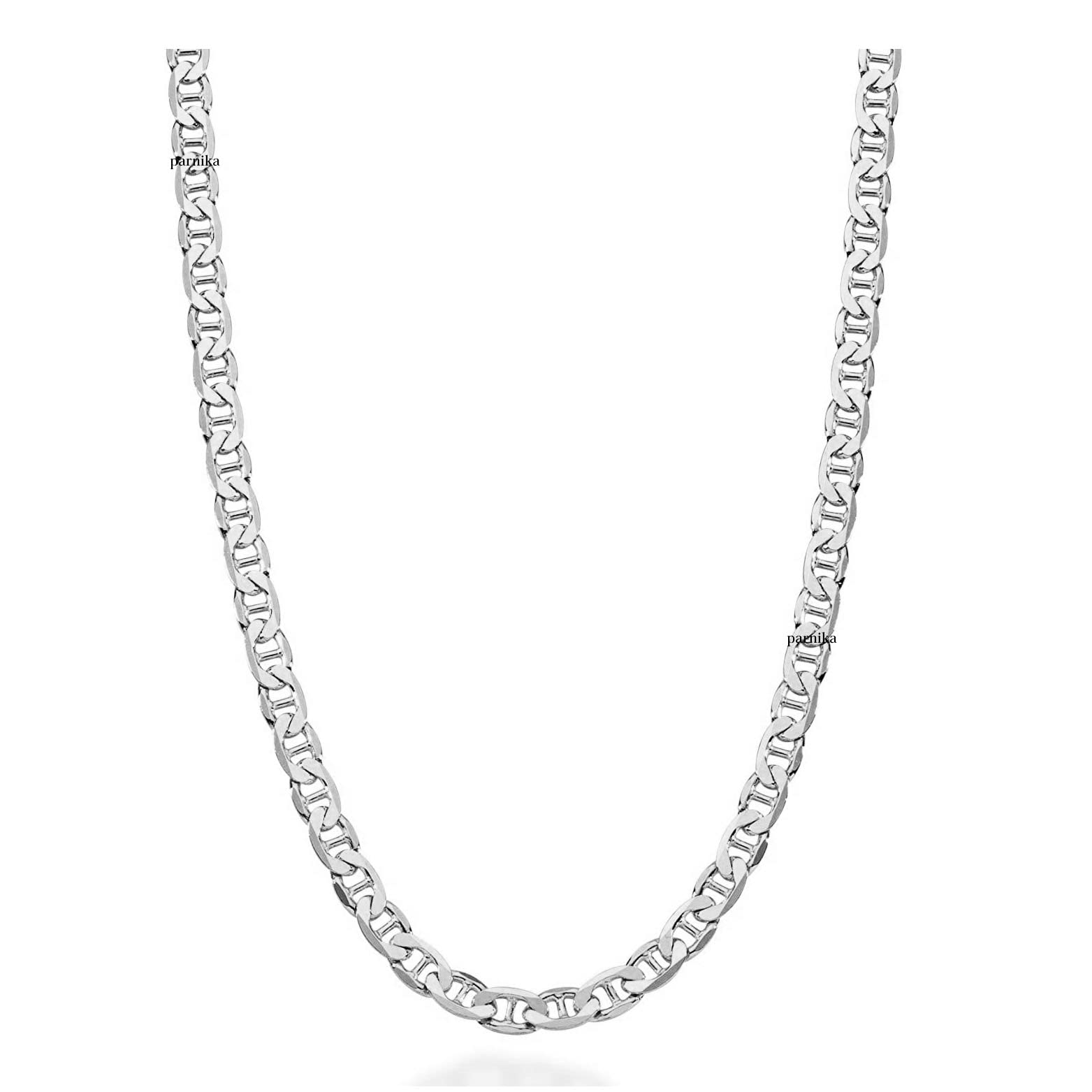 Parnika Unisex Trendy Marina Silver Chain in Pure 92.5 Sterling Silver for Girls, Women, Boys & Men | With Certificate of Authenticity | Gift for Her n Him | (6mm, 24 inch) (B0CH6YP84N) Amazon Price History, Amazon Price Tracker