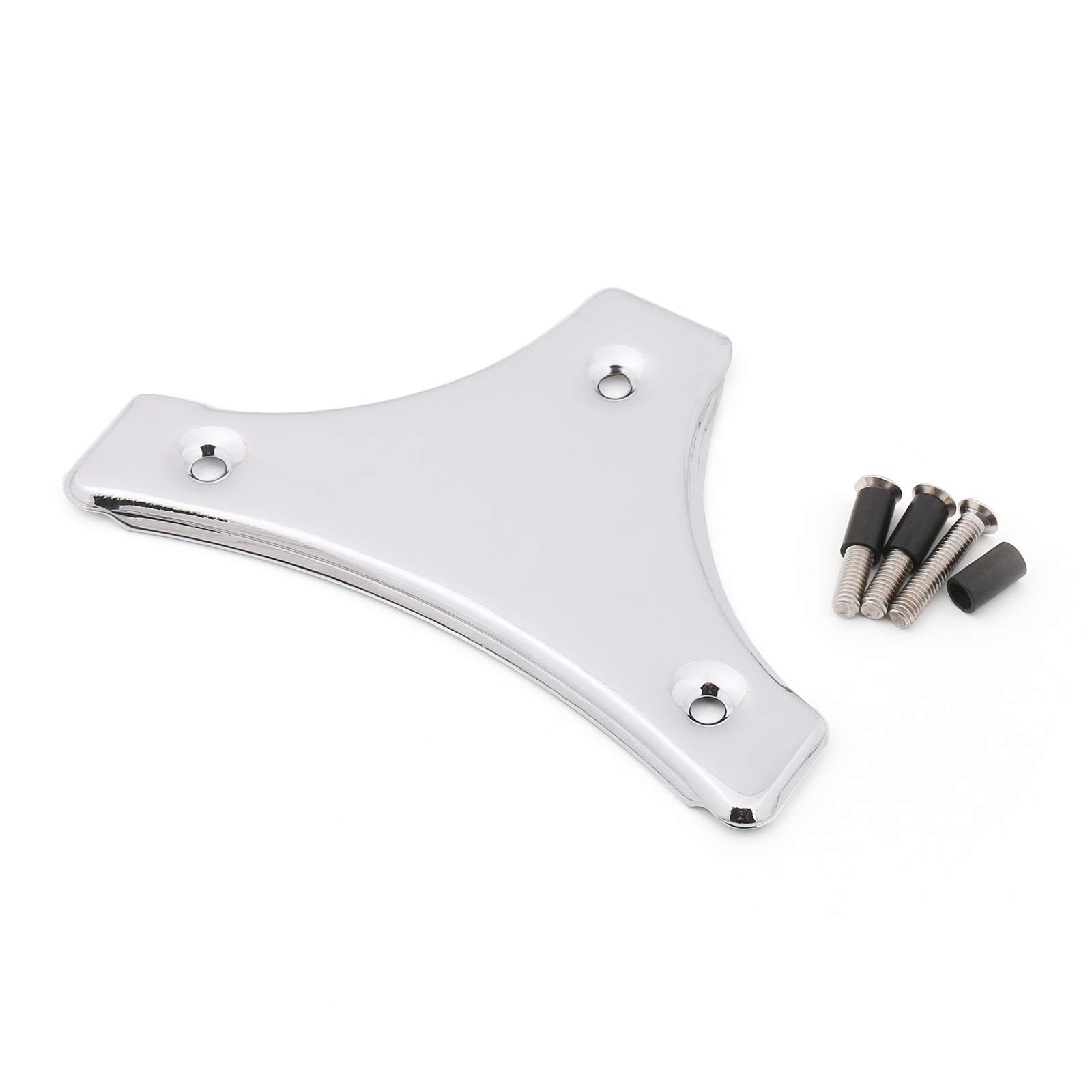 Topteng Coussin de Dossier de Sissy Bar Amovible pour Moto, Coussin de Dossier de Sissy Bar adapté pour Electra Glide adapté pour Road King adapté pour Road Gilde 2009-2014, Chrome