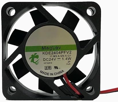 KDE2404PFV2 4010 40 * 40 * 10MM DC 24V 1.4W 4cm 2-Wire Silent Frequency Converter Fan