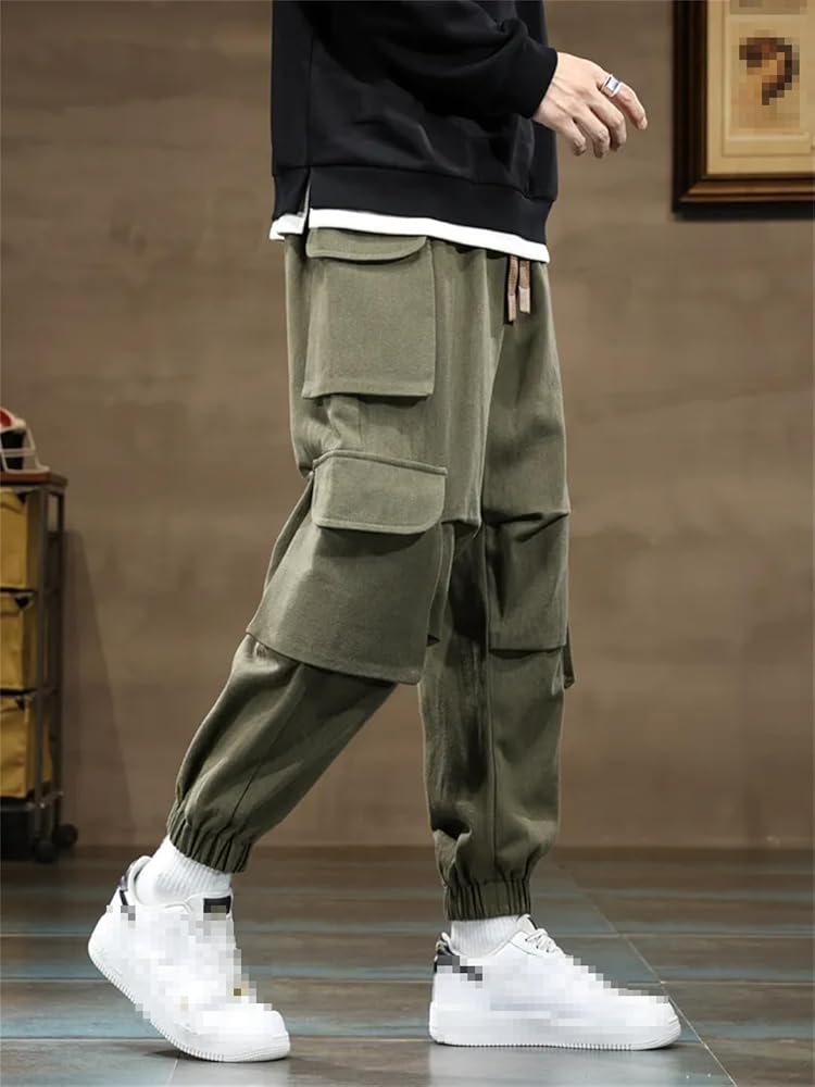 パンツ Baggy cargo trousers Kedxroy Men's Baggy Cargo Pants Trendy Casual Parachute Pant