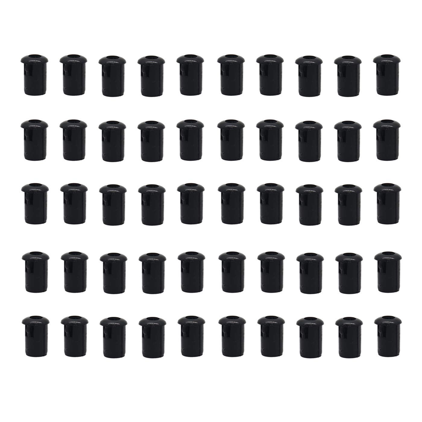 Electronic Spices Plastic 50 Pieces 5mm LED Light Mounting Holders Black-image-23