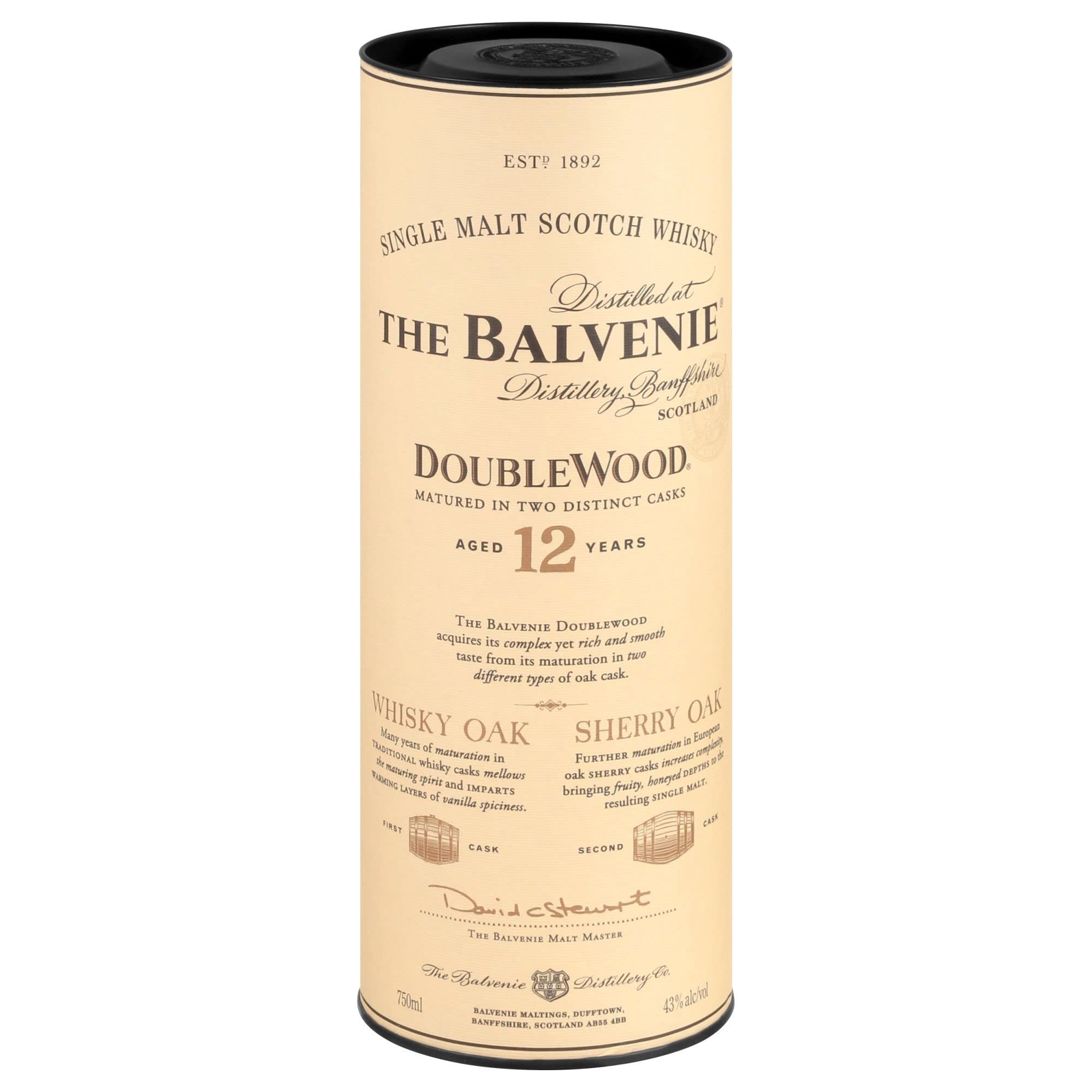 Balvenie Doublewood 12 Year Single Malt Scotch - 750ml