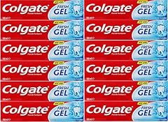 Colgate Fresh Gel Fluoride Toothpaste 100 Milliliter - Pack of 12 Tubes