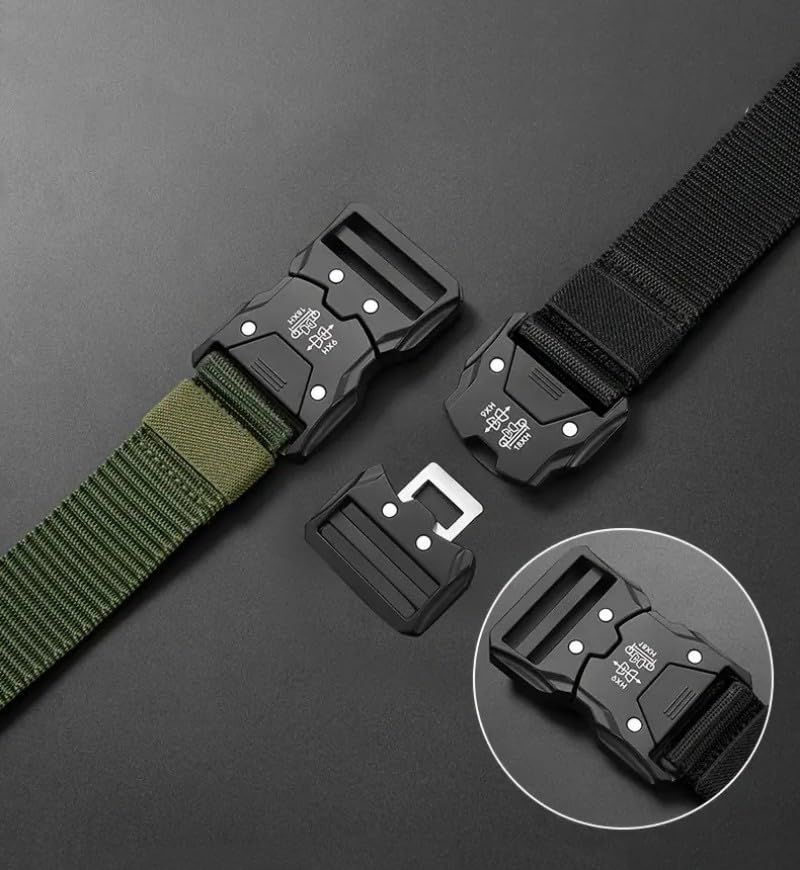 Quick-release tactical belt, military work use nylon mesh hiking belt, factory wholesale sale4