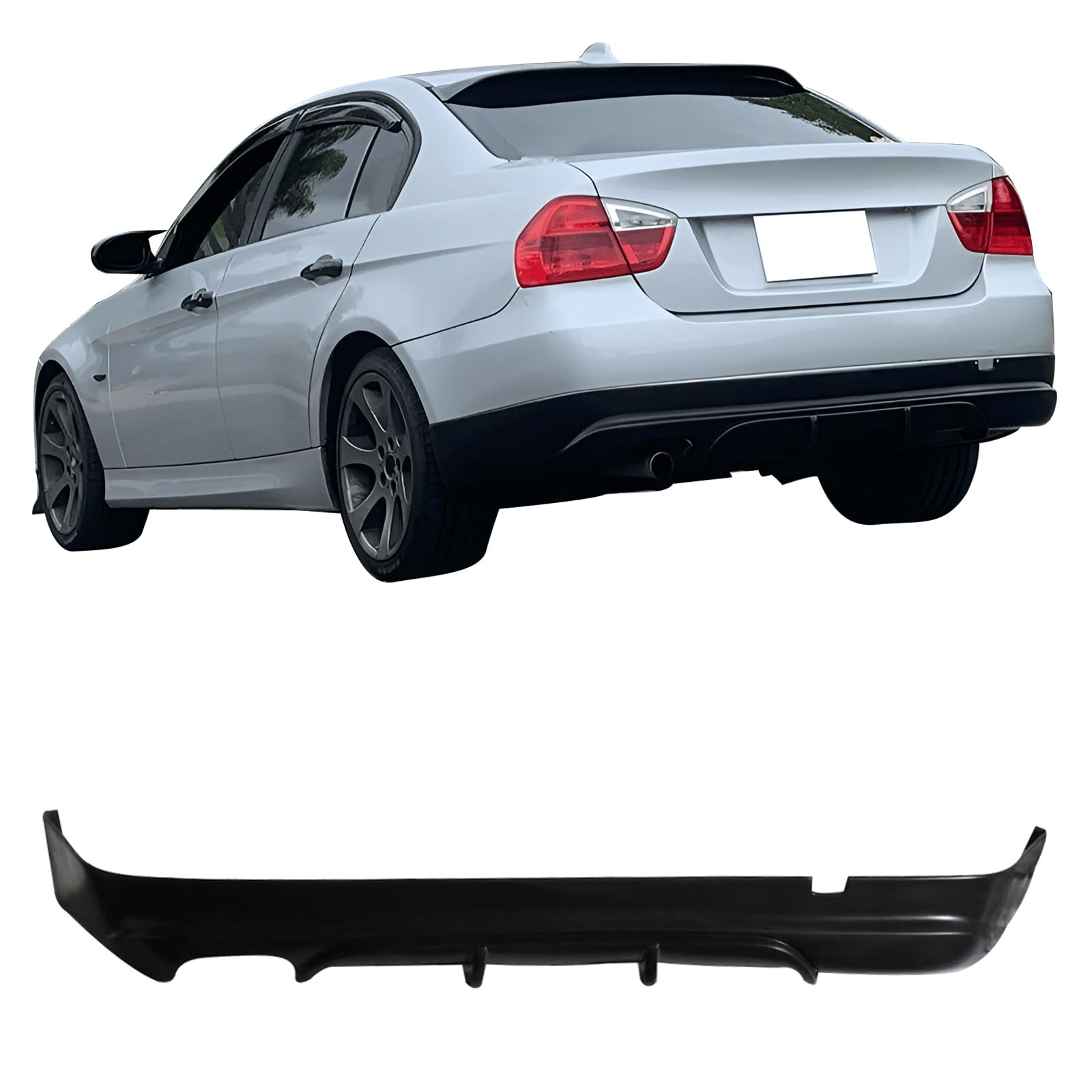  3シリーズ E90 LCI Mスポーツ 純正 リアバンパー Amazon | IKON MOTORSPORTS リアバンパーリップ 2005-2012 BMW E90 3