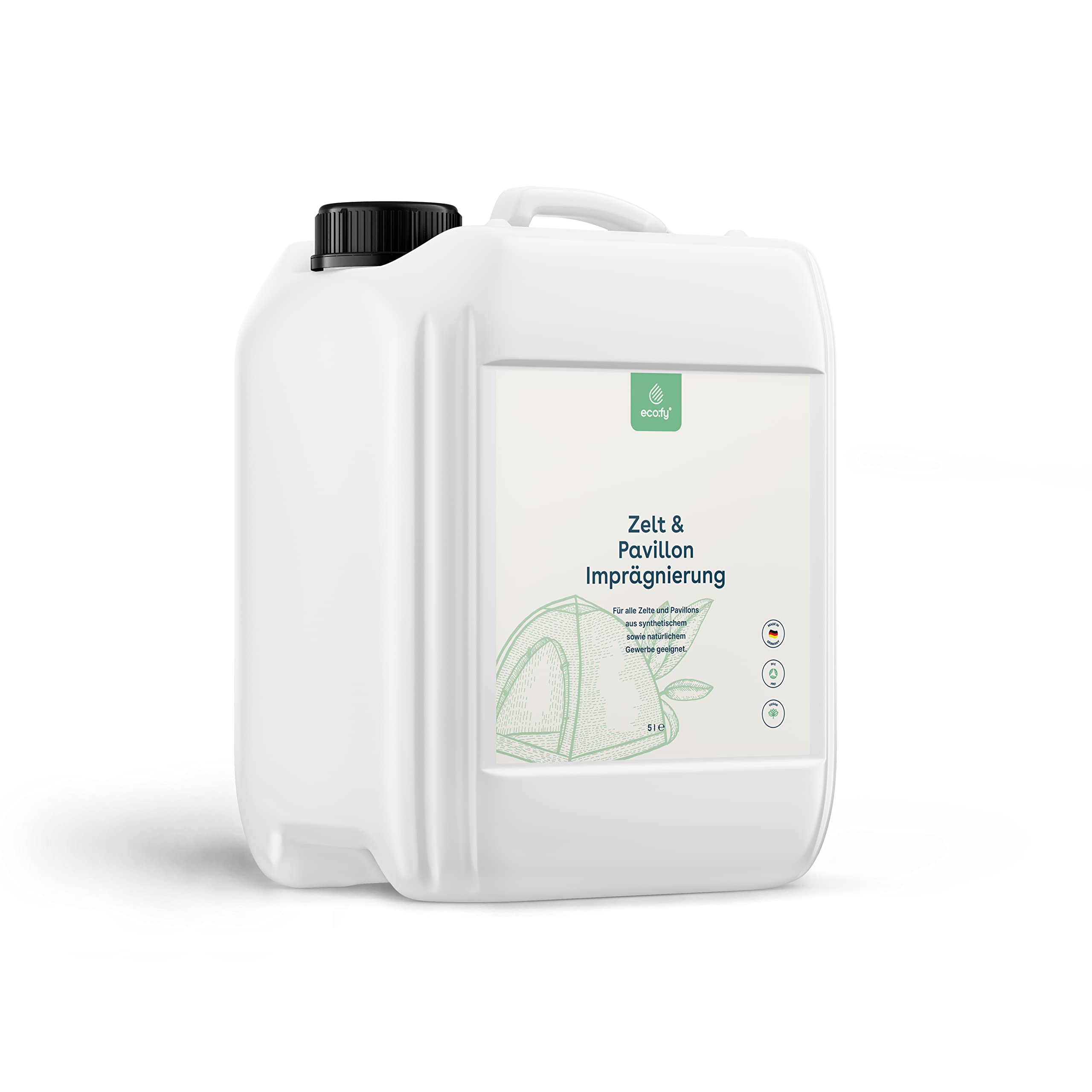 Zelt Imprägnierung - Imprägnierspray für Zelte & Pavillons aller Art - Veganer Schutz vor Nässe & Schmutz - UV-stabil, Zelt Zubehör & PFC-frei - Imprägnierspray Zelt - Made in Germany