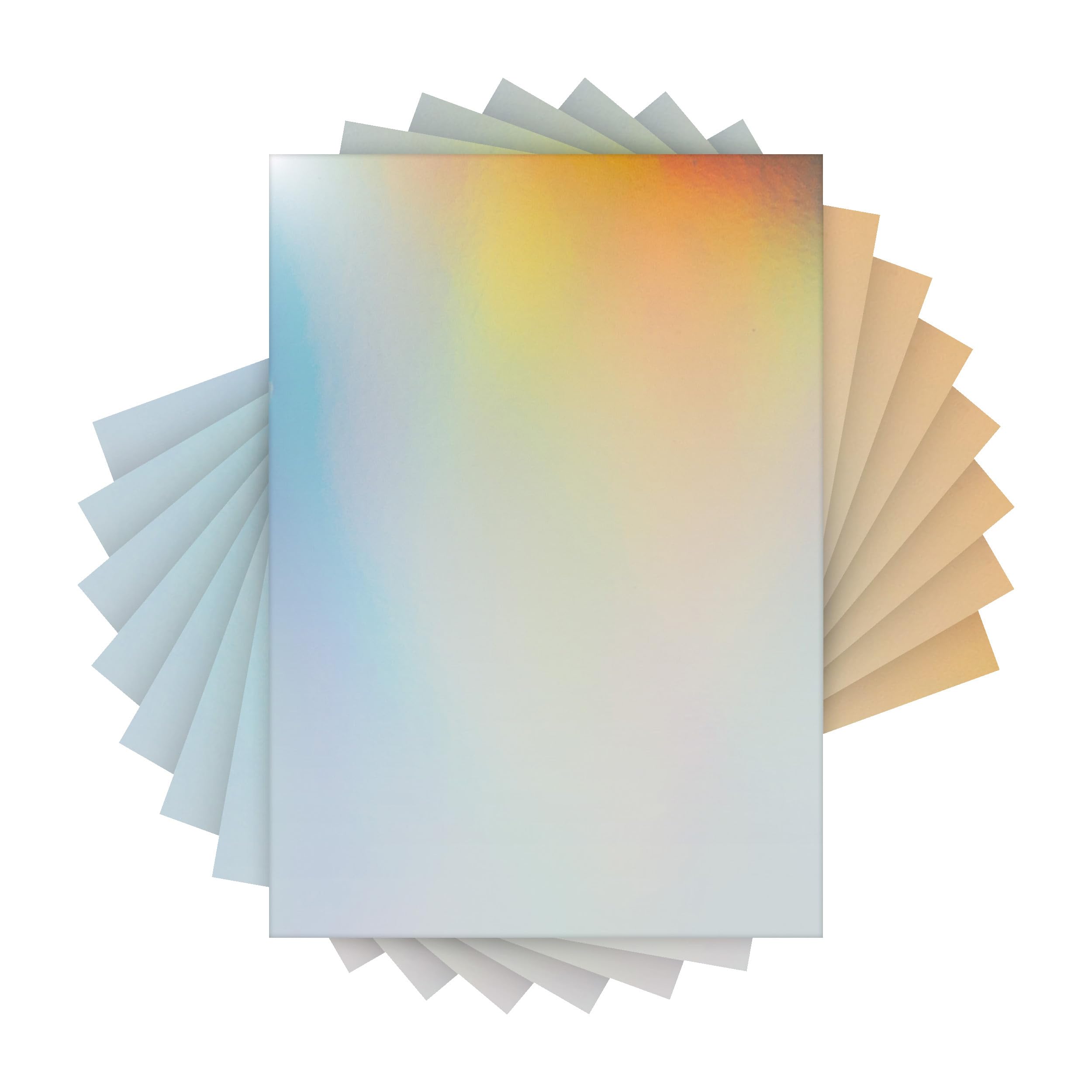 Craft Perfect Mirror Card - High Gloss - Holo Waves - 250 GSM - A4 (20 Sheets)