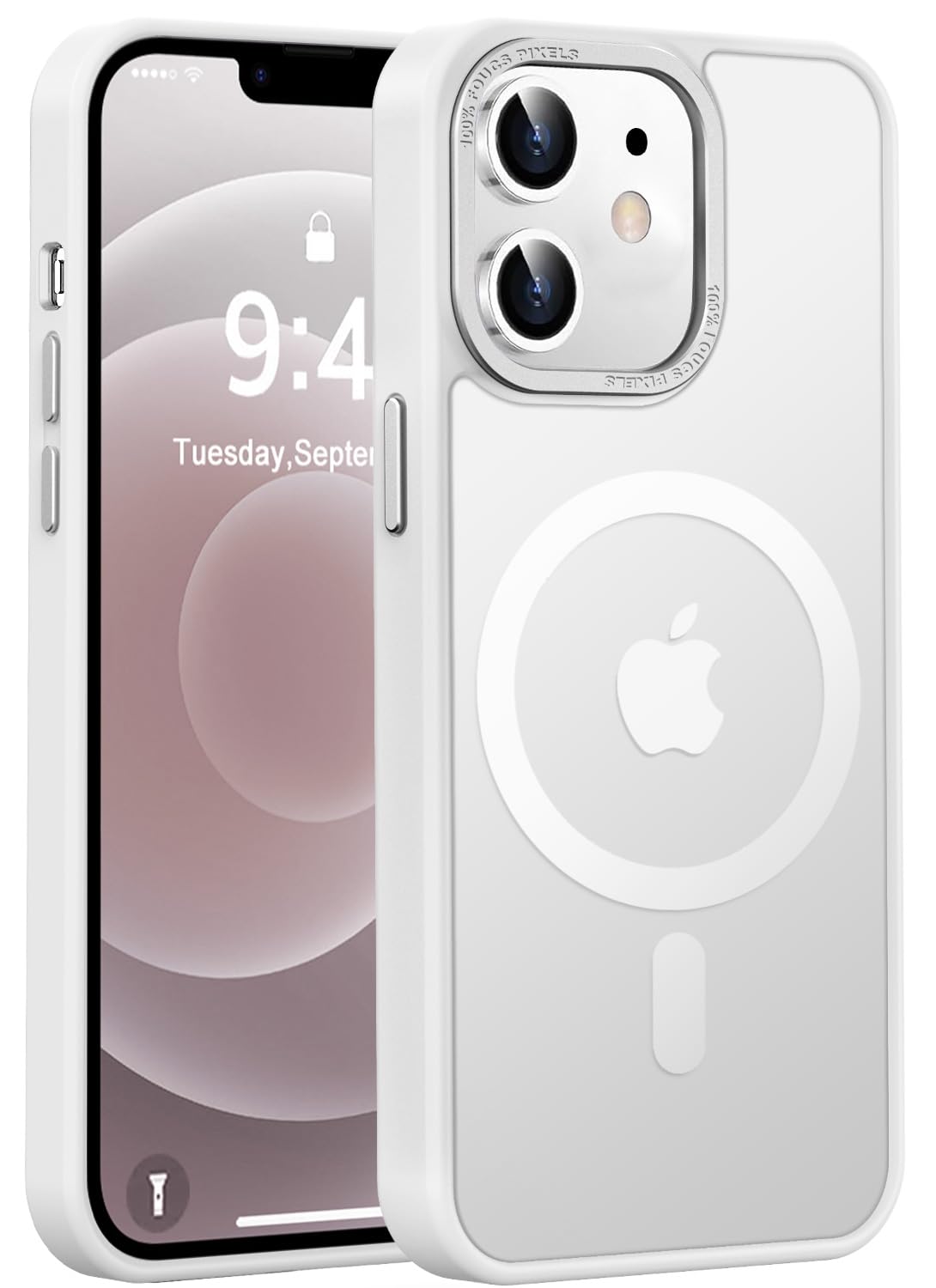 Newfuture Strong Magnetic Compatible with iPhone 17 Pro Case [13 FT Military Drop Protection] [Compatible with Magsafe] Slim Translucent Matte Shockproof with Anti-Fingerprint Phone Case, Tender Pink — view 54