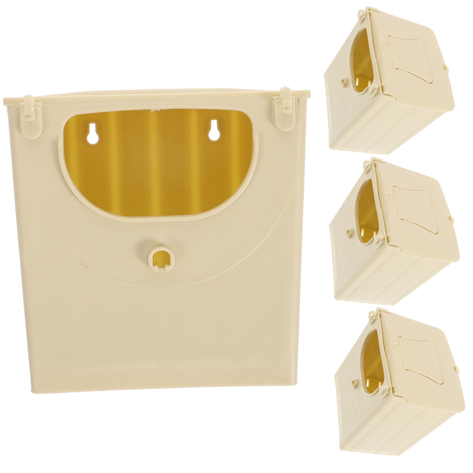 8 Piezas Caja de cría de Aves de pájaros pájaro para Jaula Nido de agapornis nidos de pajaros pajaros Cajas de Bebe criadero de plastico Nido de pájaros el plastico