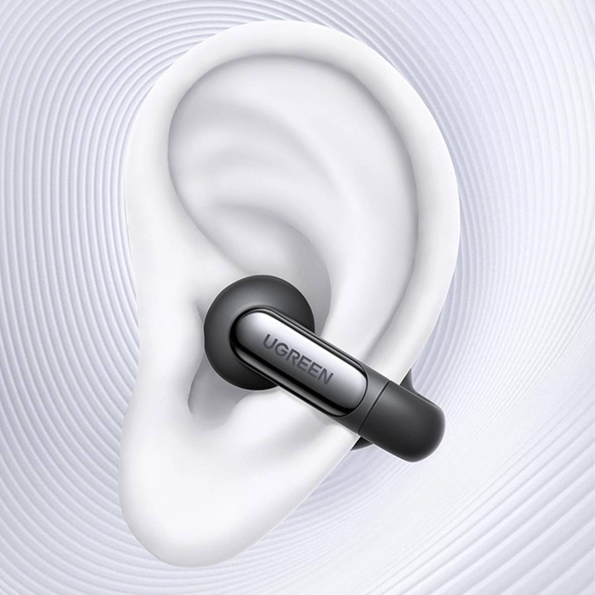 UGREEN HiTune S5 Casque sans Fil, écouteurs Ouverts avec Suppression du Bruit, Bluetooth 5.4, appels clairs, Casque Ultra Confortable avec Crochets, connexions à Double Appareil, résistant IPX5