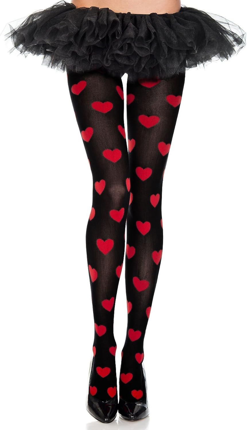 Heart print stockings Outlet
