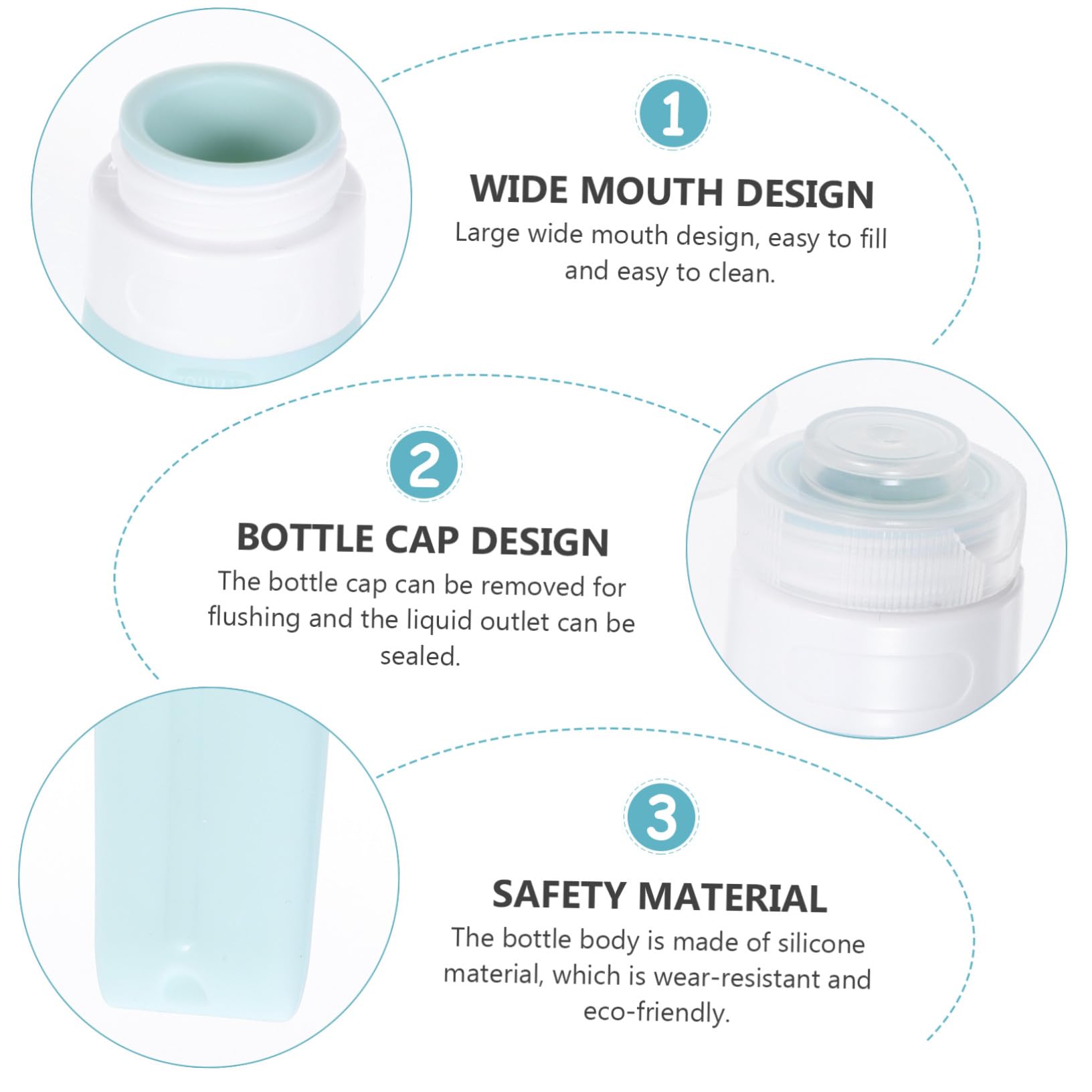 Set Bottiglie da Viaggio in Silicone, Contenitore Cosmetico Portatile | Ricaricabile e Riutilizzabile, Leggero per Trasferta e Spostamenti, Kit 12 Pezzi