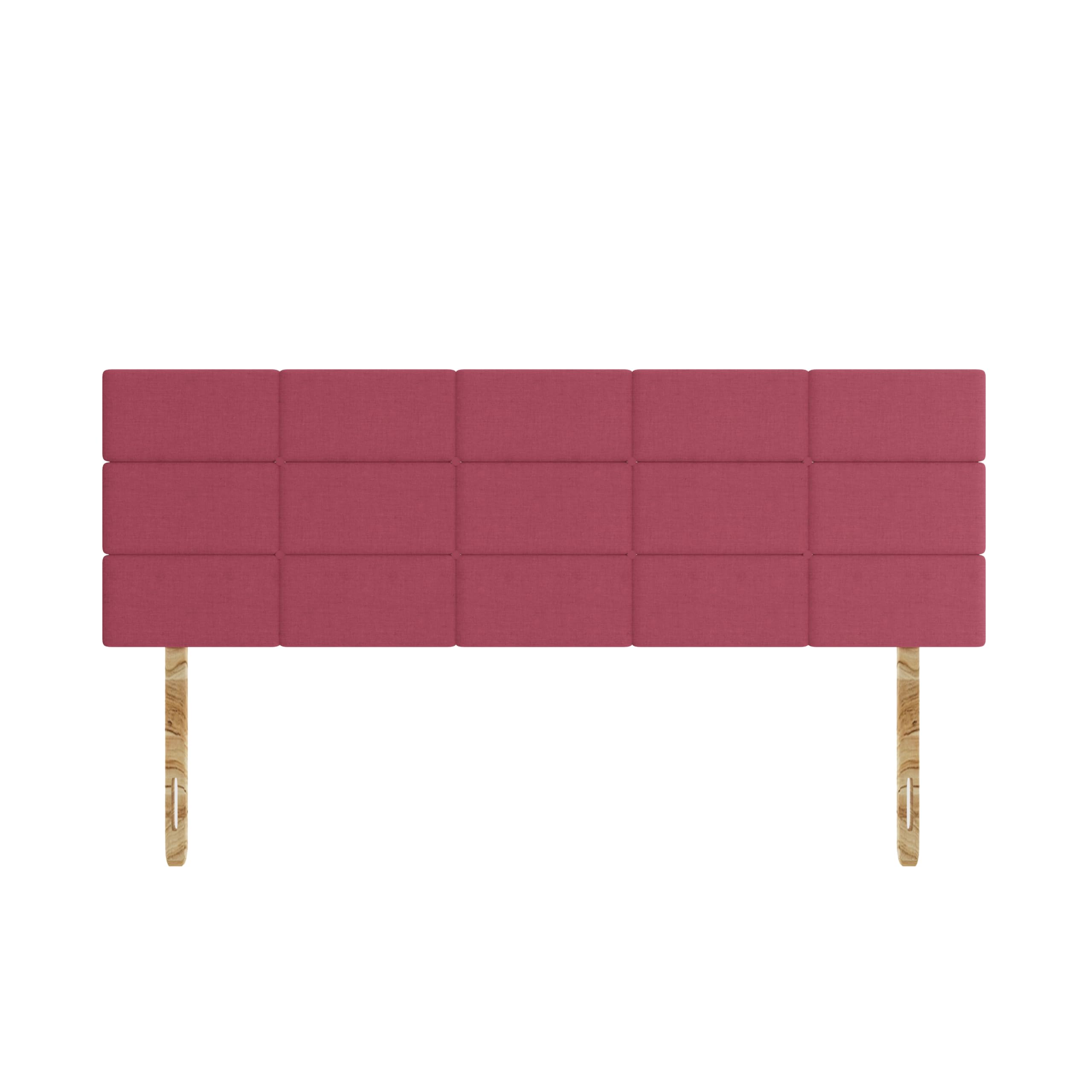 SANA SLEEP Rio Damask Cotton HeadBoard - Luxury 20" Upholstered Design for Divan Beds - Multiple Fabric Options for Bedroom and Hotel Furniture - 2FT6 Small Single - Pink