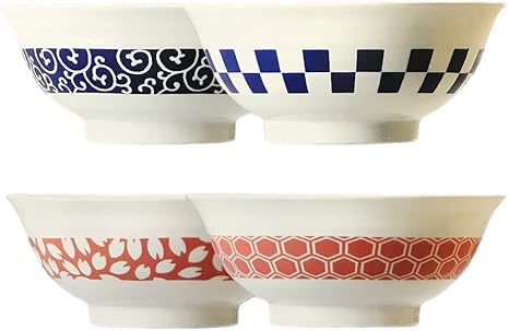 Amazon 日本製 美濃焼 ラーメン どんぶり 4個セット 桜柄 亀甲柄 唐草柄 市松柄 丼 オンライン通販 Amazon 日本製 美濃焼 ラーメン どんぶり 4個セット 桜柄 亀甲柄 唐草柄 市松柄 丼 オンライン通販