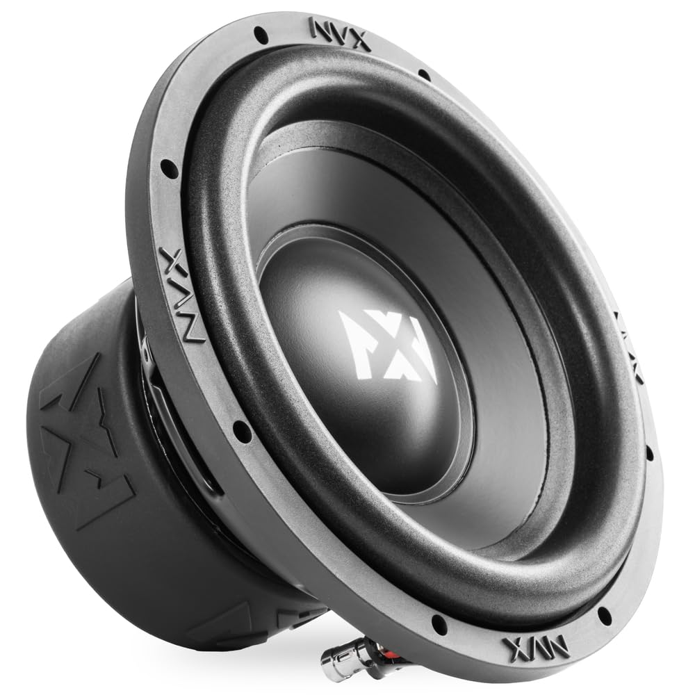 NVX NSW102 Version 3 (NSW102v3) 1000W Peak (500W RMS) N-Series v3 10" Dual 2-Ohm Car Subwoofer