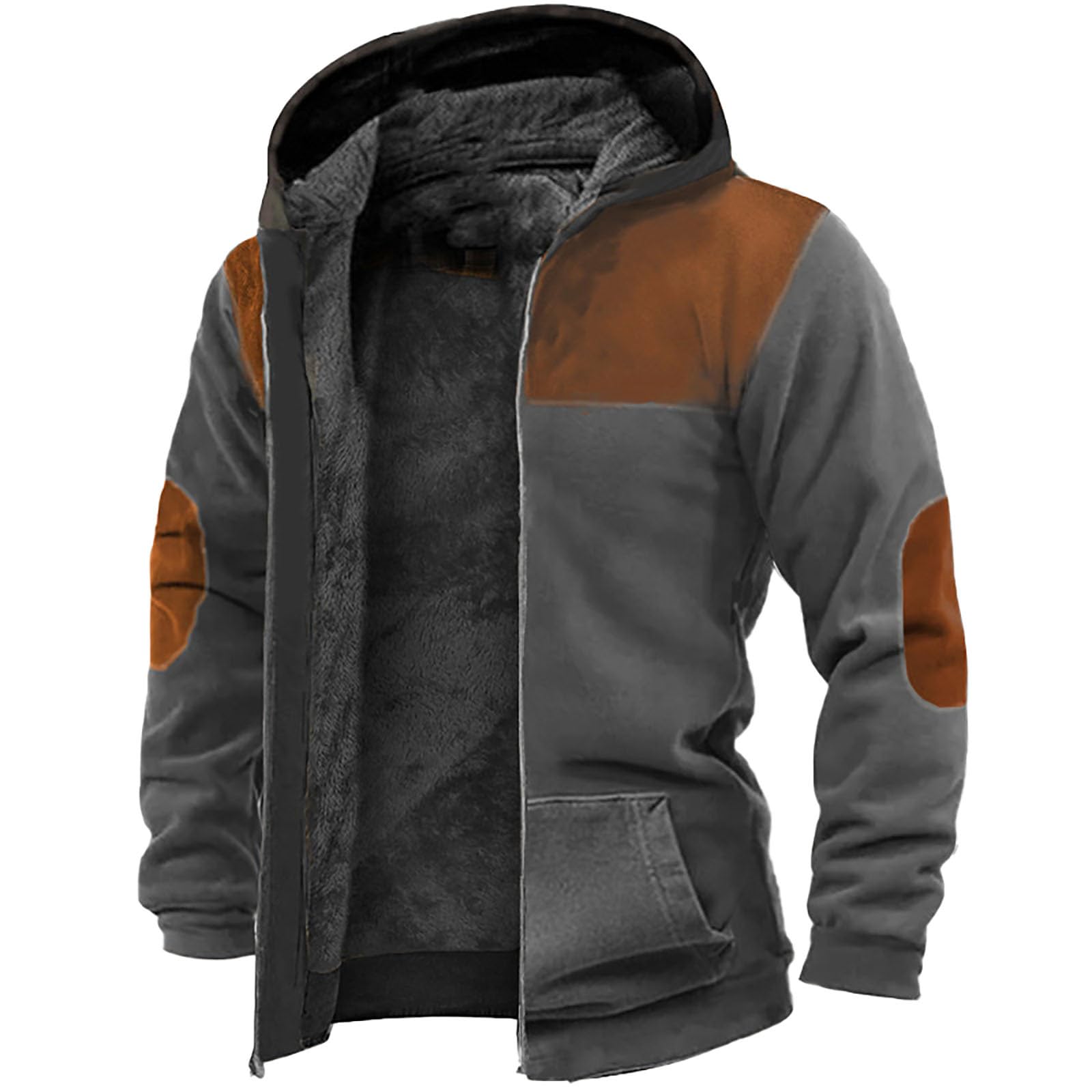 Générique Pulls Homme Sweat-Shirt À Col Montant en Molleton Pull Marin Rayures Sweat Oversize Hommes Veste Randonnée Hiver Tricote Manches Longues Casual Basique Couleur Unie