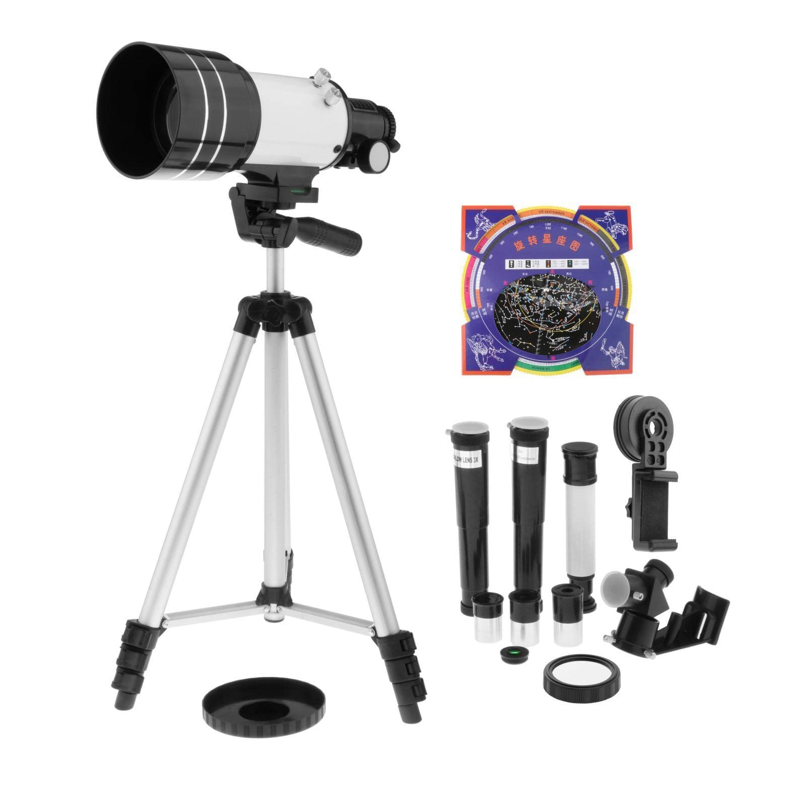 myaddiction 70mm aperture travel scope refractor telescope nebula map for kids beginners type e cameras & photo | binoculars & telescopes | telescopes