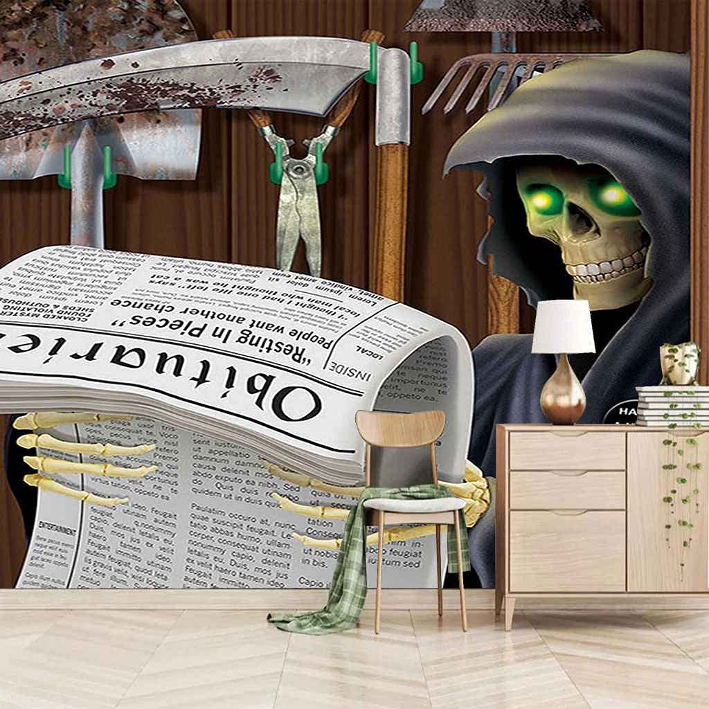 Papier peint photo 3D Faucheuse 400x280 cm pour un salon moderne