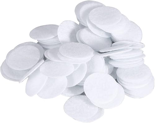 100 filtros de algodón, filtros de algodón opcionales de 7 diámetros diferentes, filtros de repuesto para aspiradora facial, accesorios de esponja