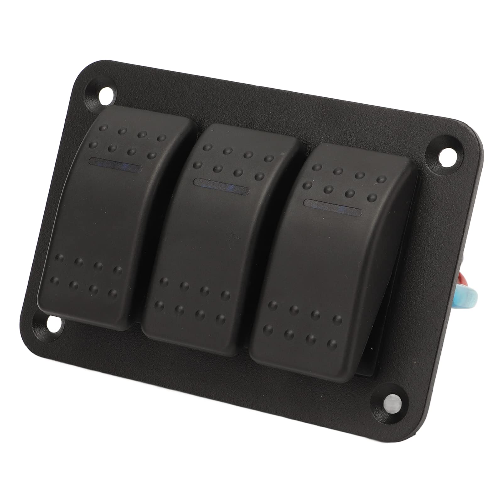 Panneau d'interrupteur à bascule pour bateau ,noir IP65 étanche multi protection résistant à la chaleur universel 3 gangs interrupteur à bascule pour camions pour marines