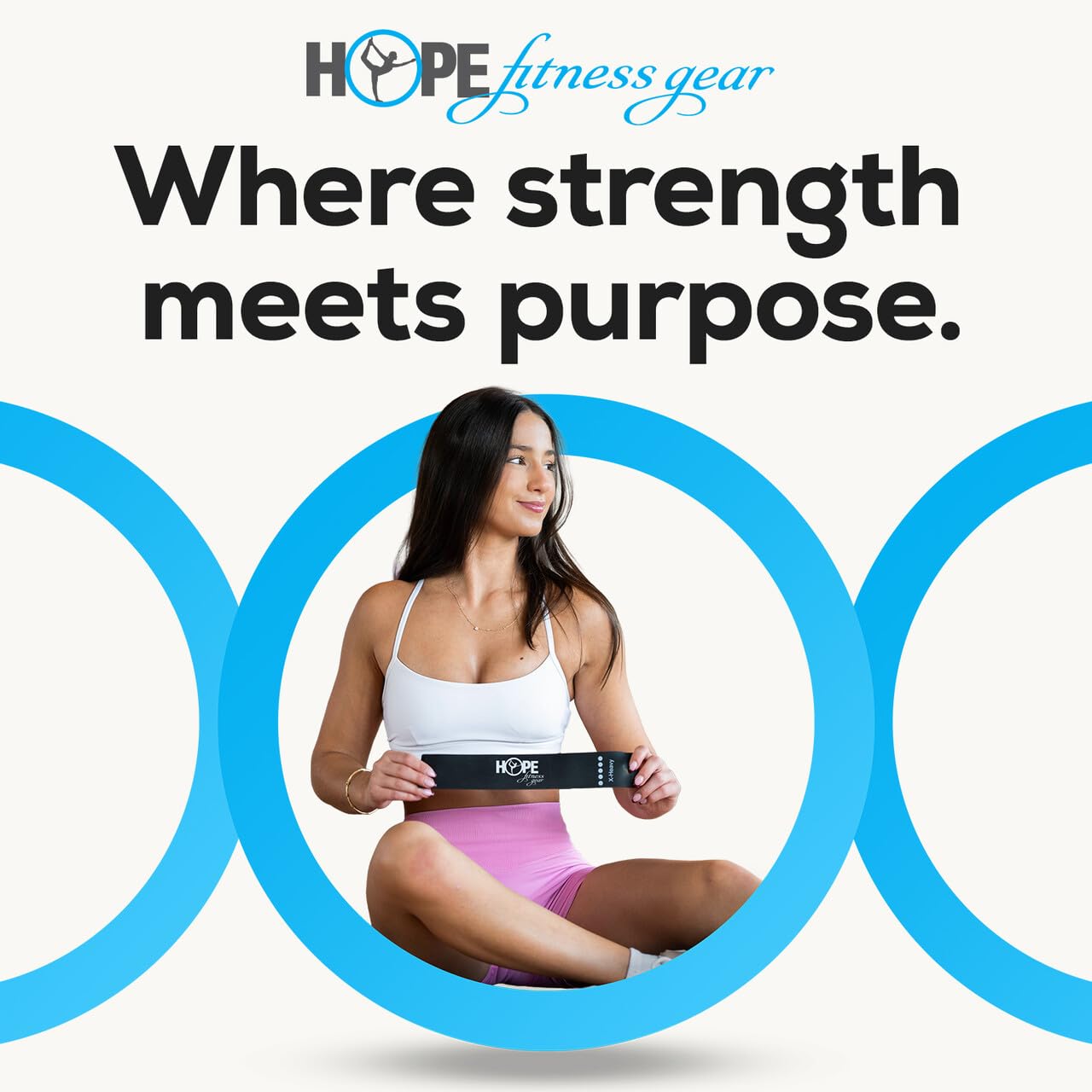 Hope Fitness Gear Bandas de resistencia de bucle grande – Bandas de asistencia para dominadas, Azul