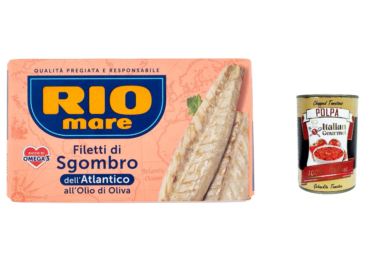 Italian Gourmet Filetti di Sgombro Atlantico in Olio d'Oliva 12 x 125g Dose
