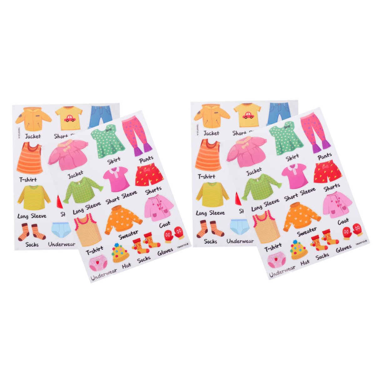UPKOCH 8 Set Adesivi per Classificazione Abbigliamento Etichette per Decorativo e Organizzazione per Facile Applicare e Leggere