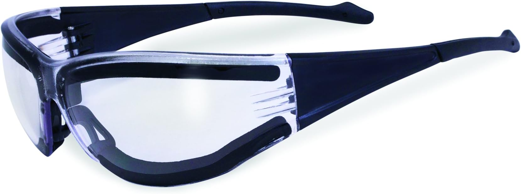SSP Eyewear No Tears Chef Shades with Black Frames and Clear Anti-Fog Lenses, CSPASILLA CLAF