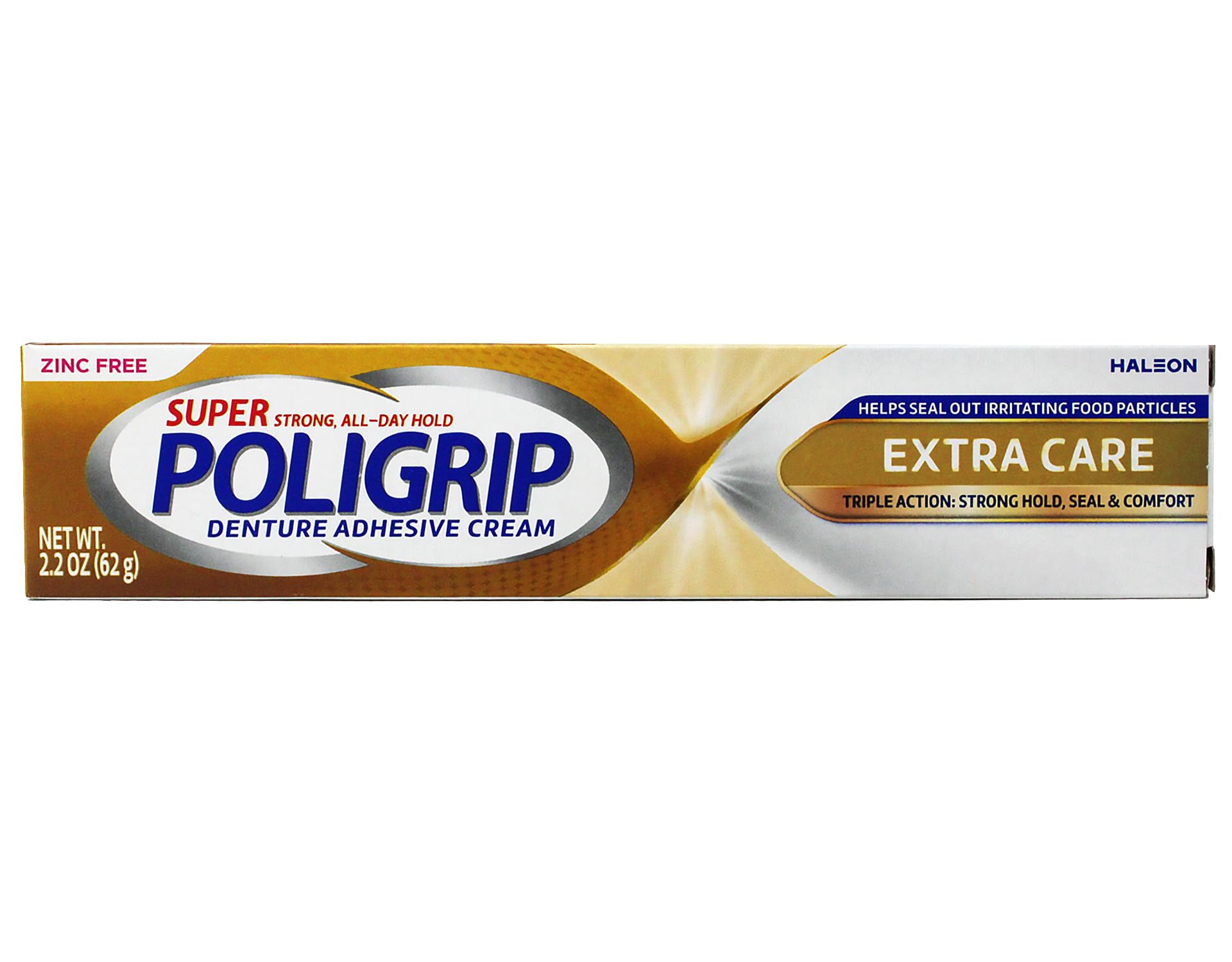 Super Poligrip Denture Adhesive Cream, Extra Care, 2.2 Oz-image-13