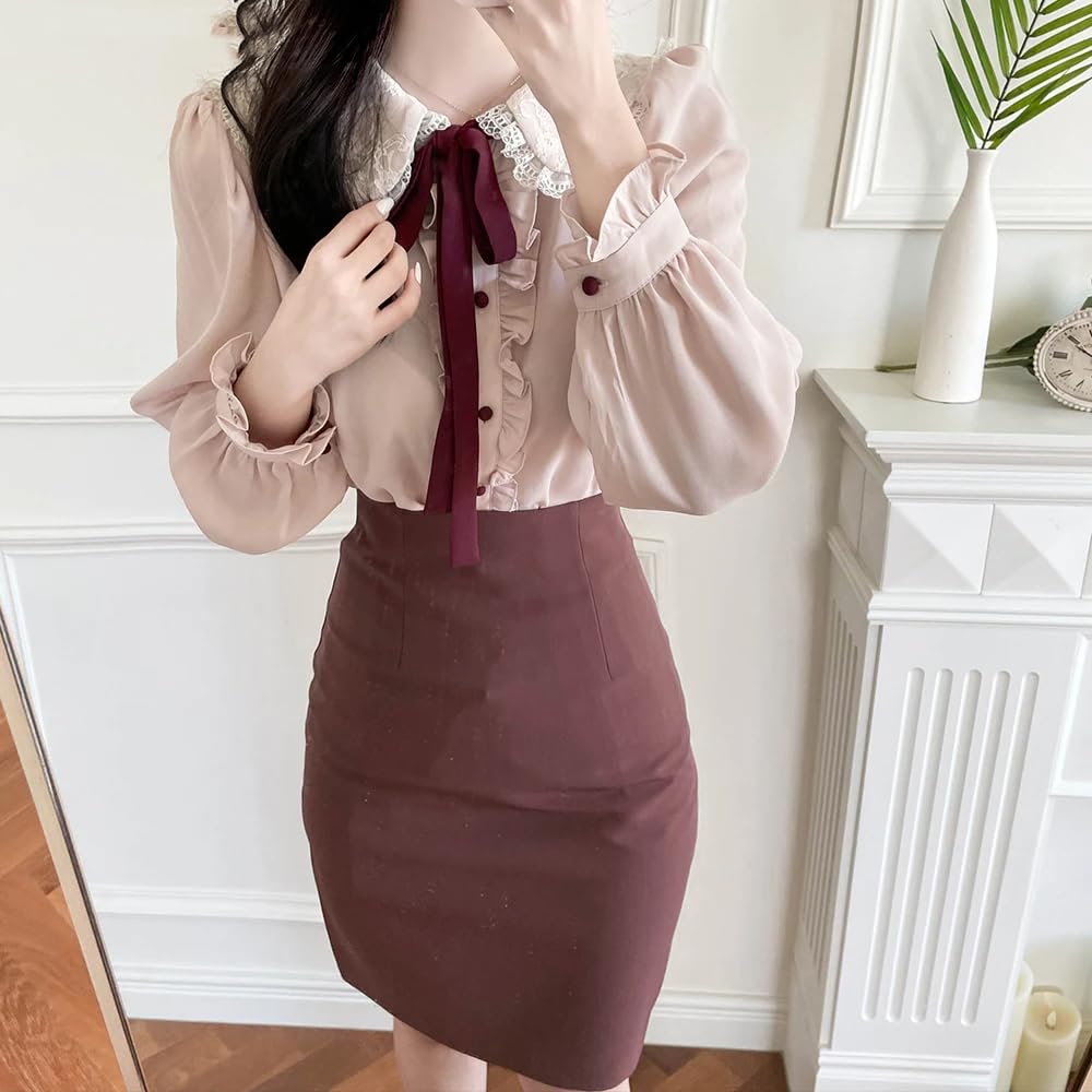 Bluzki damskie top formalne koszule, Biały1, S