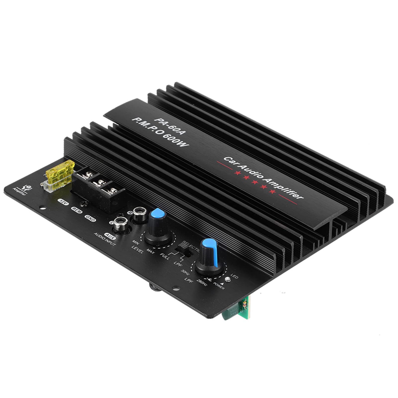 Auto Audio Verstärker, 1 Stück Subwoofer-Verstärker, 12 V, 600 W, Mono-Hochleistungs-Bass-Subwoofer-Verstärker für Auto-Lautsprecher-Modifikation