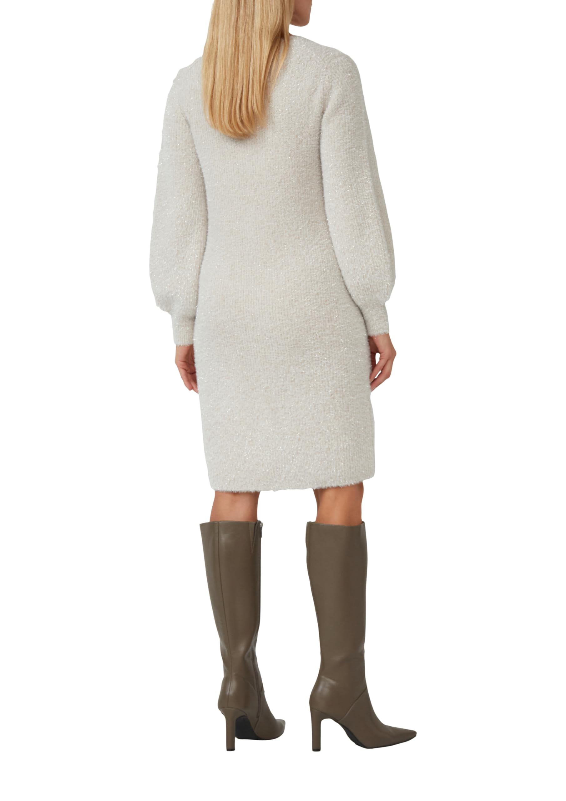 s.Oliver Flauschiges Strickkleid mit Glitzergarn