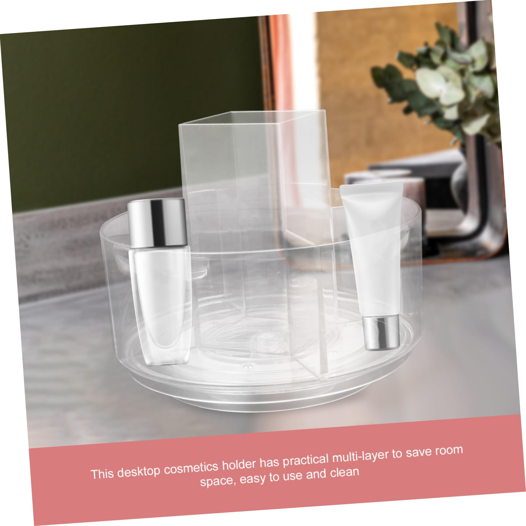 Organizer Cosmetici Girevole 360 Gradi Pet Multi-strato