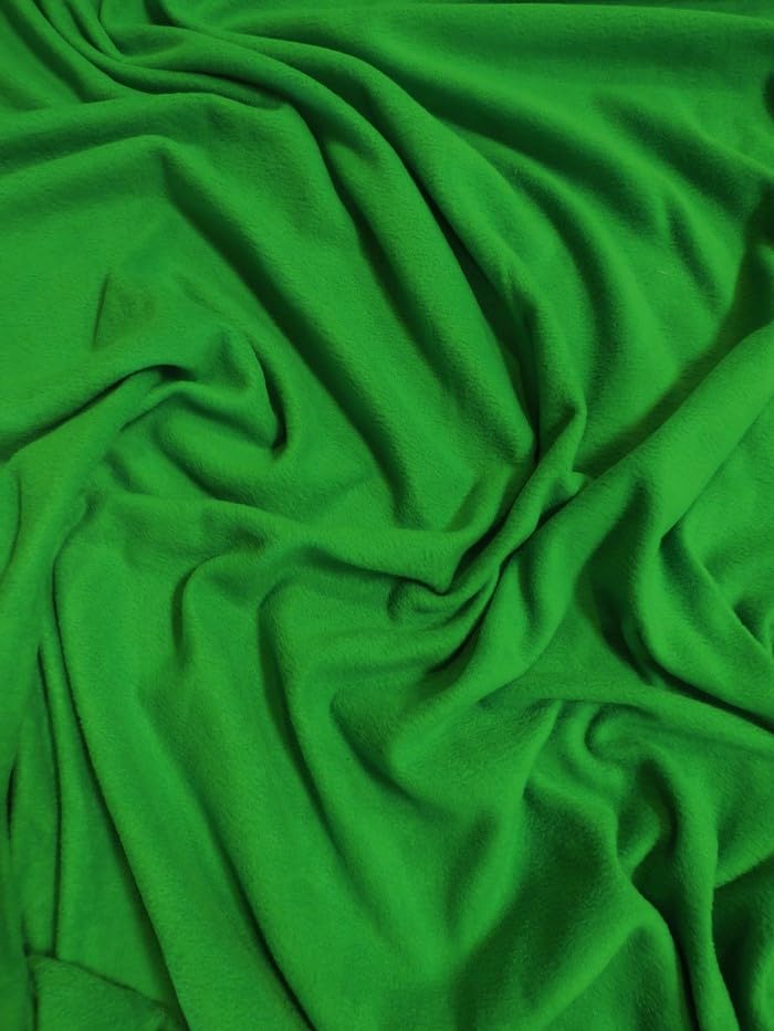 Tissu Polaire Vert - Plus D'un Mètre De Longueur - Idéal Pour Projets DIY, Doublures - Neuf