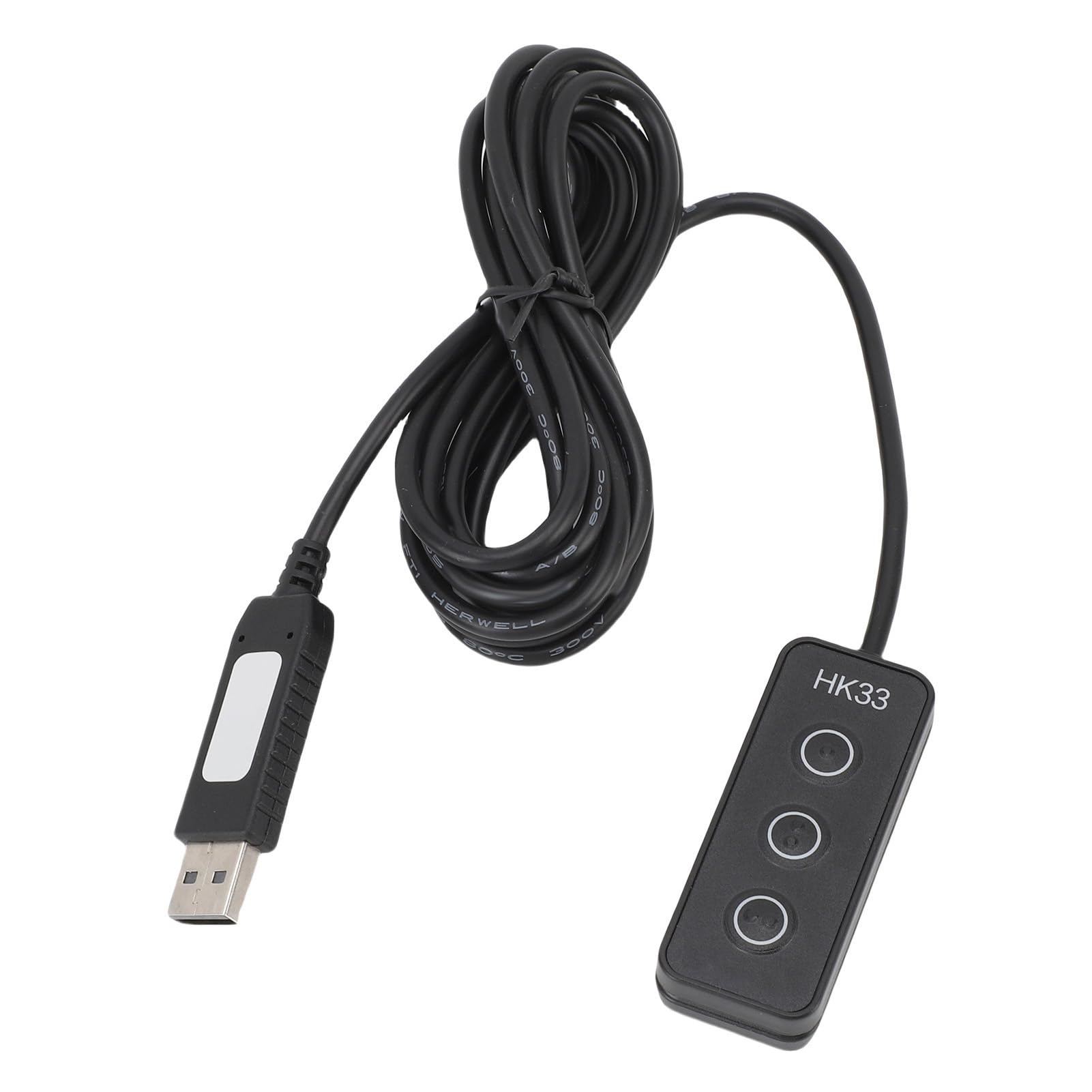 Aramox Clavier Macro USB à 3 Touches, Braille et Magnétique (Black)