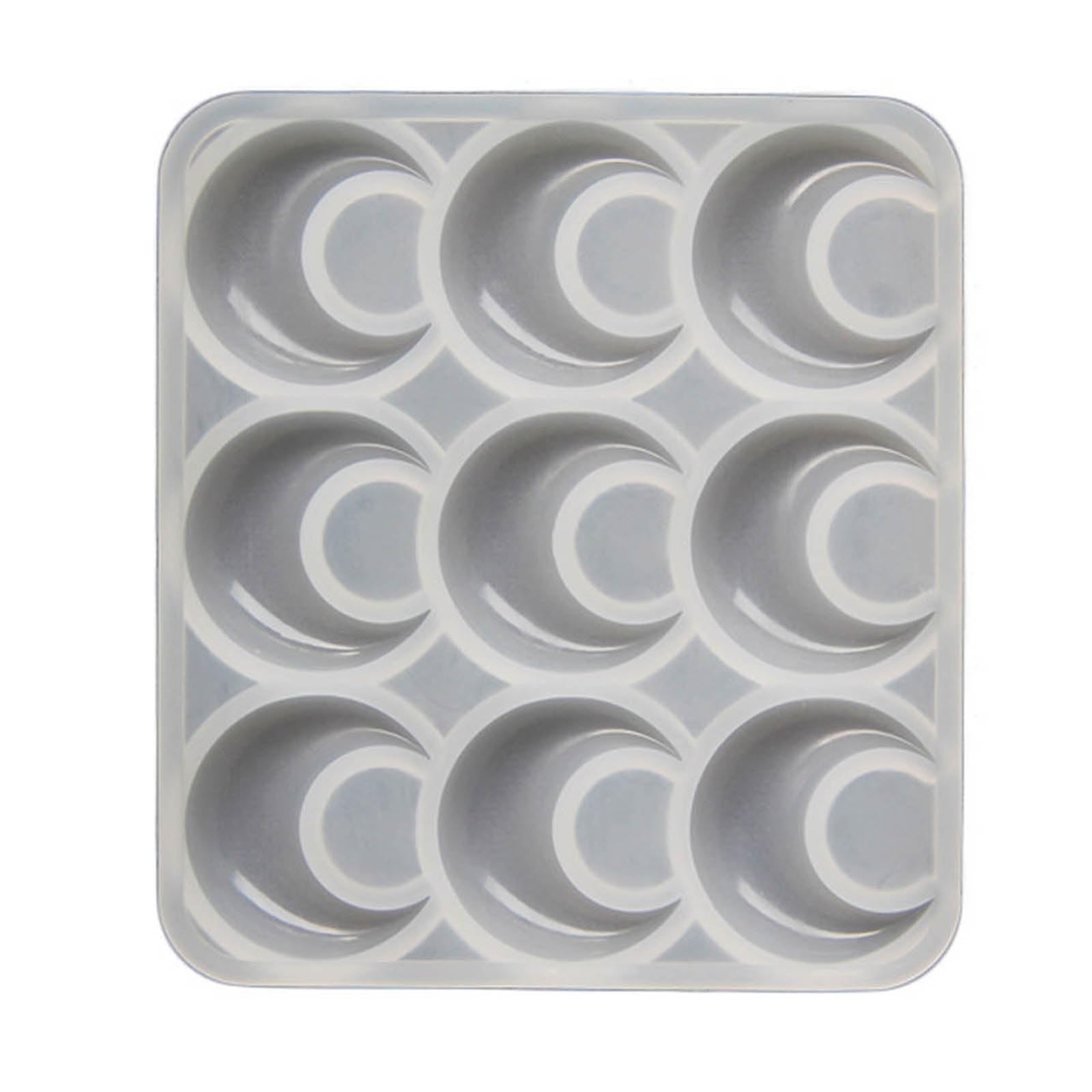 Xfuyi As Pic Shows Silicone Mold Moon And Pendant Mould Unique Crystal Resin Jewelry Making Molds For Enthusiasts