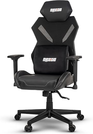 Drogo Ogre Multi Purpose Ergonomic Mesh Gaming Chair with Adjustable Seat, 3D Armrest, Breathable Mesh, Head Support &amp; Mem...
