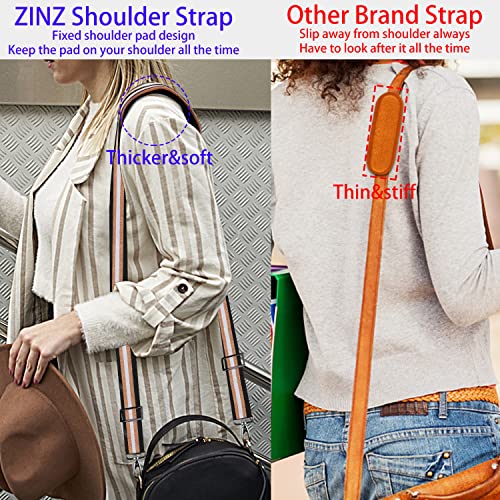 Image of ZINZ Bag Shoulder Strap, Padded Adjustable Shoulder Strap Replacement