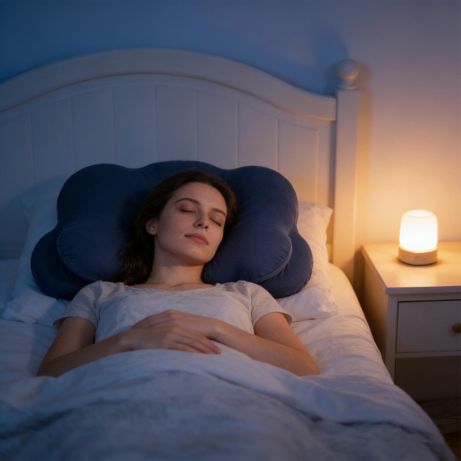 Almohadas Viscoelásticas Diseño Ergonómico en Forma de para Confort y | Almohada para Dormir de Lado Diario en Cama, Lectura, Viaje, Camping, Oficina y Siesta