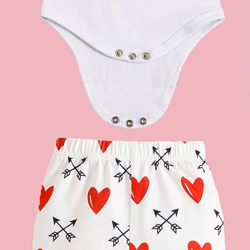 Miniatura 4 de Baby Boy Valentines Day OutfitNew Round Neck Newborn My 1st Valentine Day Long Sleeved Letter Top+pants+Hat 3Pcs Set