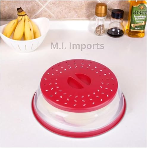Miniatura 5 de Cubierta de microondas para alimentos (rojo)
